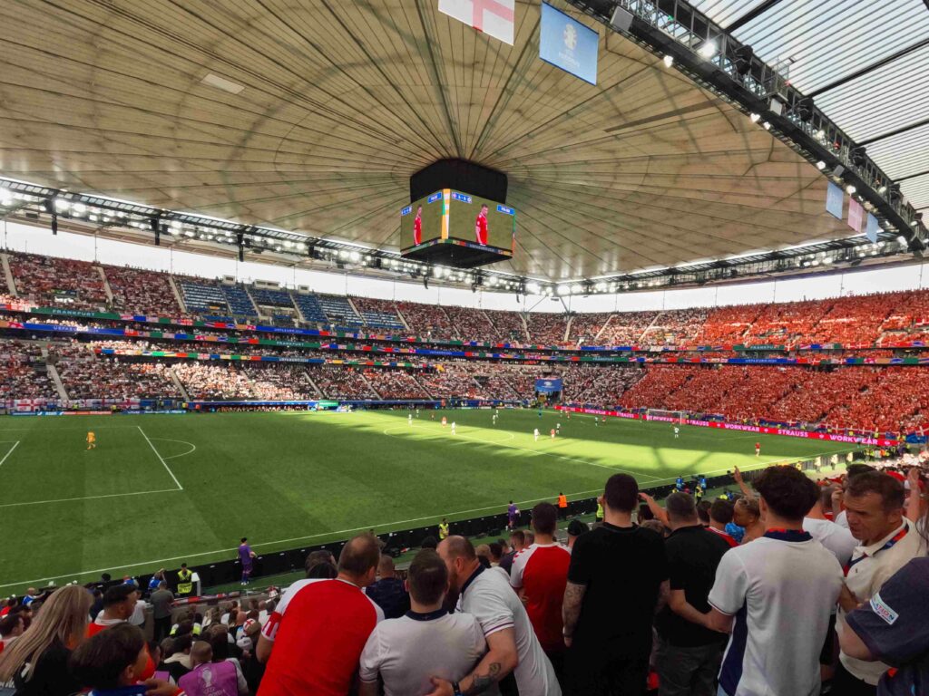 England fans during a match at UEFA Euro 2024