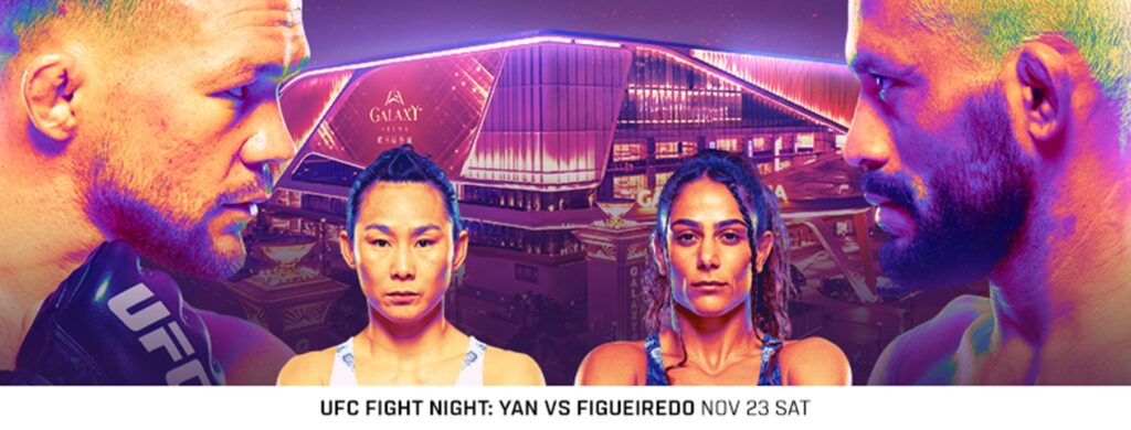 A graphic promoting the UFC Fight Night in Macau, 20204