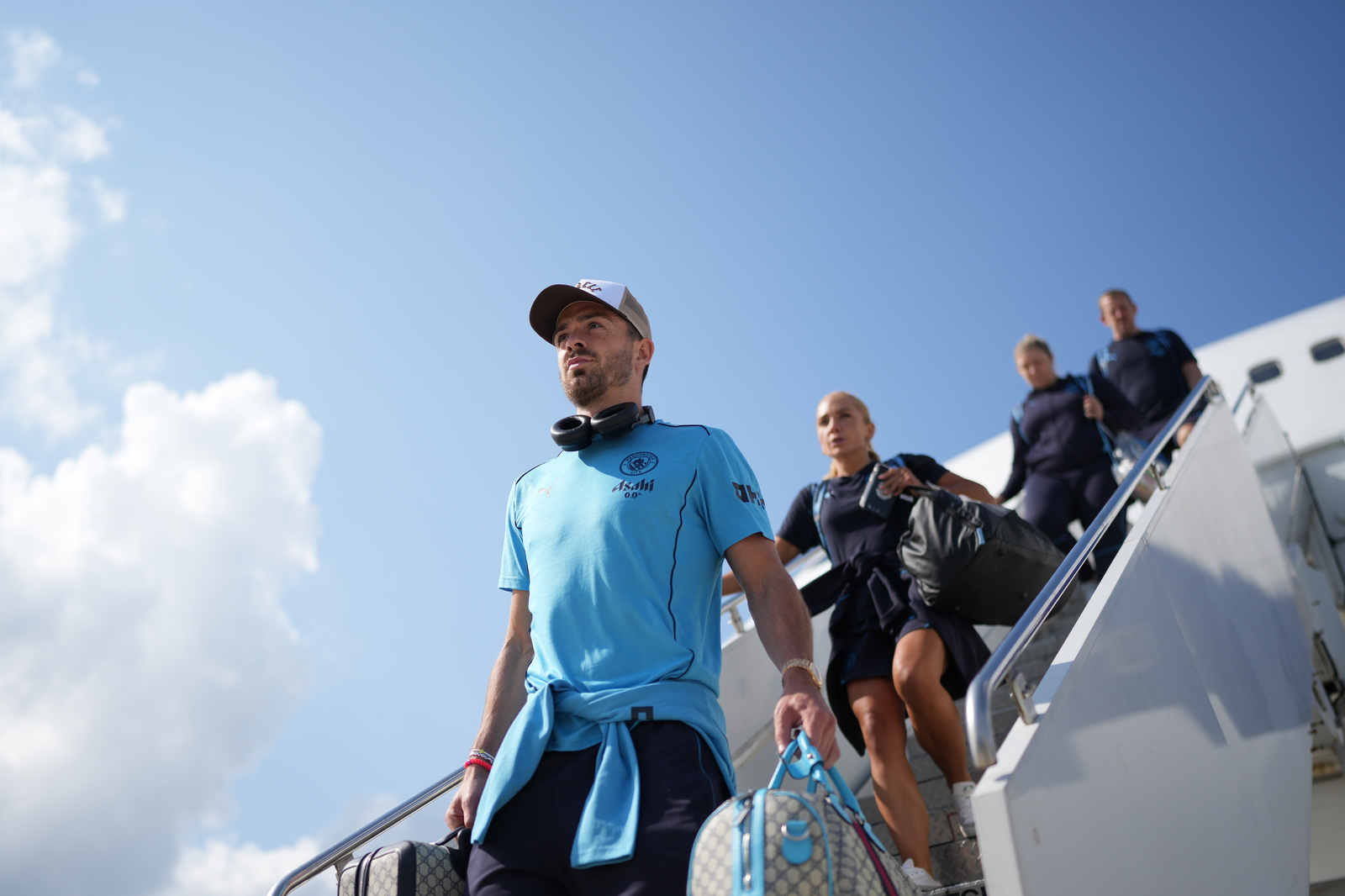 Travel, 2023/24, August
Jack Grealish of Manchester City departing from Orlando International Airport and travelling to John Glen Columbus International Airport on August 1, 2024 in Orlando, Florida. (Photo by Tom Flathers/Manchester City FC)
Man City Team Travel flight photos of the first team squad during the 2023/2024 season